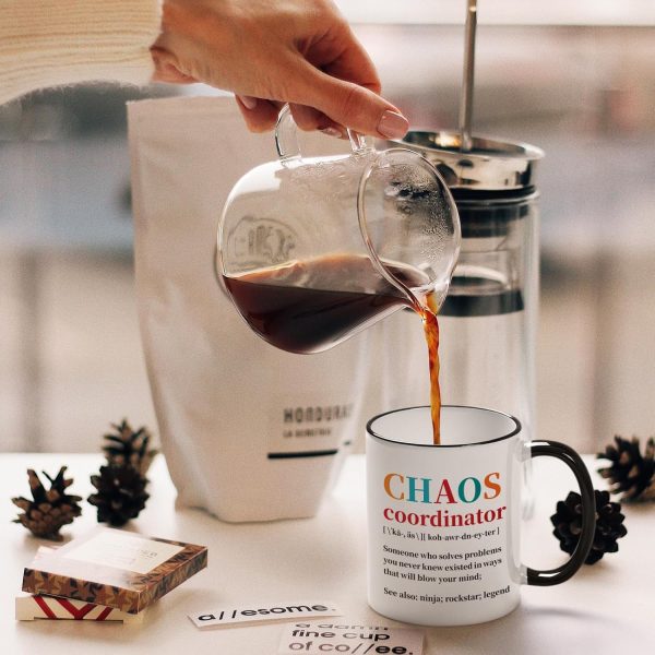 Chaos Coordinator Funny Coffee Mug, Appreciation Gift for Boss Manager Teacher Coworker Nurse Mom, Birthday Christmas Gift Chaos Coordinator Funny Coffee Mug, Appreciation Gift for Boss Manager Teacher Coworker Nurse Mom, Birthday Christmas Gift