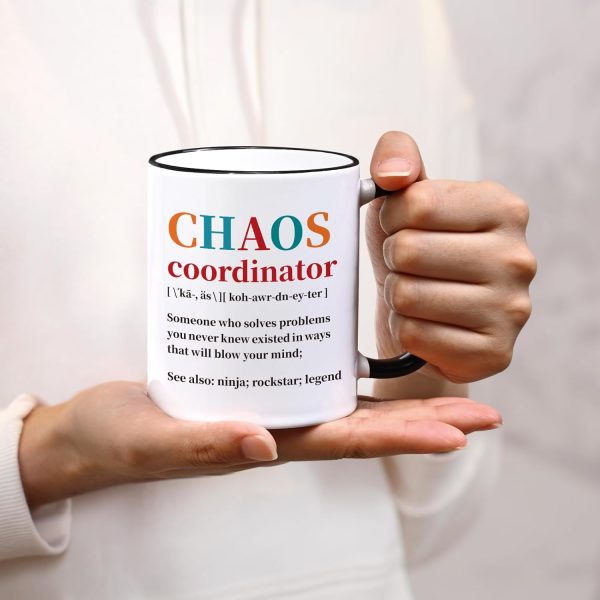 Chaos Coordinator Funny Coffee Mug, Appreciation Gift for Boss Manager Teacher Coworker Nurse Mom, Birthday Christmas Gift Chaos Coordinator Funny Coffee Mug, Appreciation Gift for Boss Manager Teacher Coworker Nurse Mom, Birthday Christmas Gift