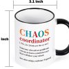 Chaos Coordinator Funny Coffee Mug, Appreciation Gift for Boss Manager Teacher Coworker Nurse Mom, Birthday Christmas Gift Chaos Coordinator Funny Coffee Mug, Appreciation Gift for Boss Manager Teacher Coworker Nurse Mom, Birthday Christmas Gift