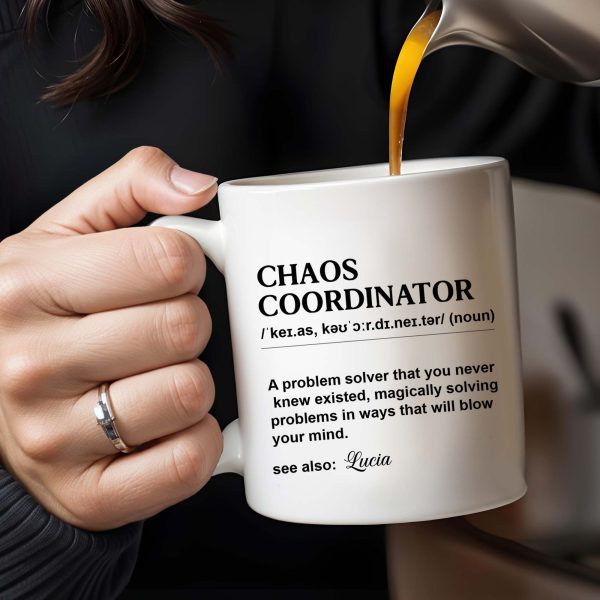 Chaos Coordinator Magical Problem Solver Mug - Personalized Custom Coffee Mug - COL051_MG