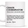 Chaos Coordinator Magical Problem Solver Mug - Personalized Custom Coffee Mug - COL051_MG