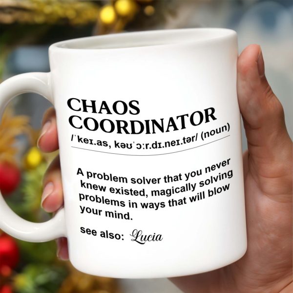 Chaos Coordinator Magical Problem Solver Mug - Personalized Custom Coffee Mug - COL051_MG