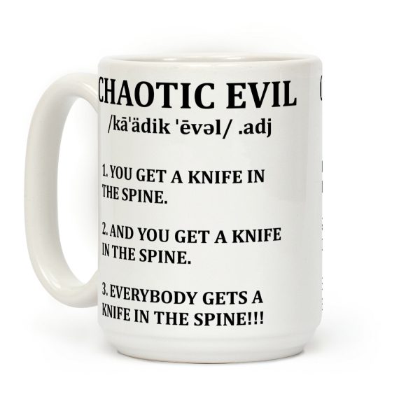 Chaotic evil Definition Coffee Mug Chaotic evil Definition Coffee Mug