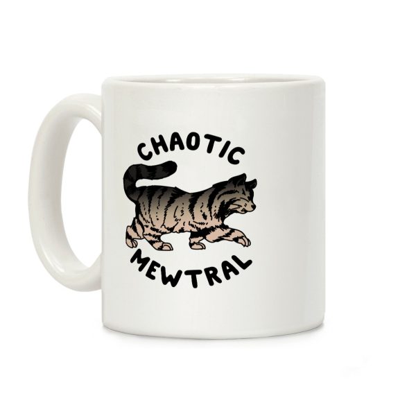 Chaotic Mewtral (Chaotic Neutral Cat) Coffee Mug Chaotic Mewtral (Chaotic Neutral Cat) Coffee Mug