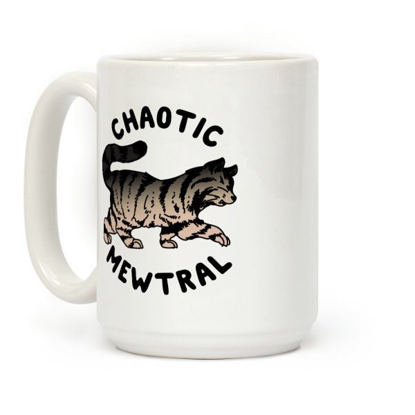 Chaotic Mewtral (Chaotic Neutral Cat) Coffee Mug Chaotic Mewtral (Chaotic Neutral Cat) Coffee Mug