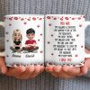 Charming Character Illustrations With Hearts - Personalized Custom Coffee Mug - HSB083_MG Charming Character Illustrations With Hearts - Personalized Custom Coffee Mug - HSB083_MG