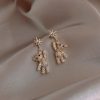 Charming Cubic Zirconia Bear & Star Stud Earrings Charming Cubic Zirconia Bear & Star Stud Earrings