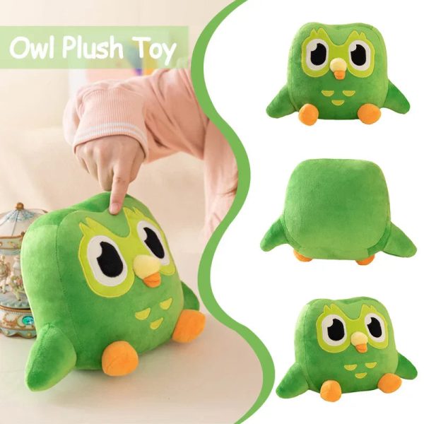 Charming Green Owl Plush Toy