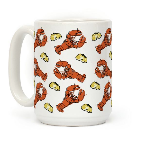 Cheddar Bae Lobster Pattern Coffee Mug Cheddar Bae Lobster Pattern Coffee Mug
