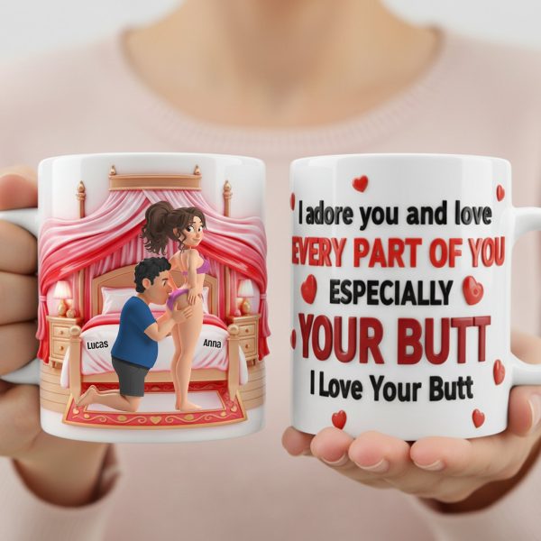 Cheeky Couple Coffee Mug - Personalized Gifts For Couples 01natn131225