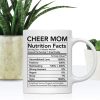 Cheer Mom Nutritional Facts Coffee Mug Funny Gift for Mom Birthday Mother's Day Christmas Gift Cheer Mom Nutritional Facts Coffee Mug Funny Gift for Mom Birthday Mother's Day Christmas Gift