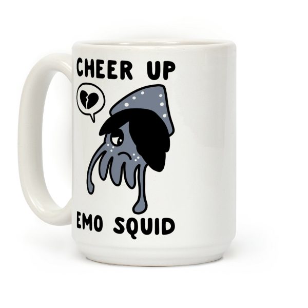 Cheer Up, Emo Squid Coffee Mug Cheer Up, Emo Squid Coffee Mug