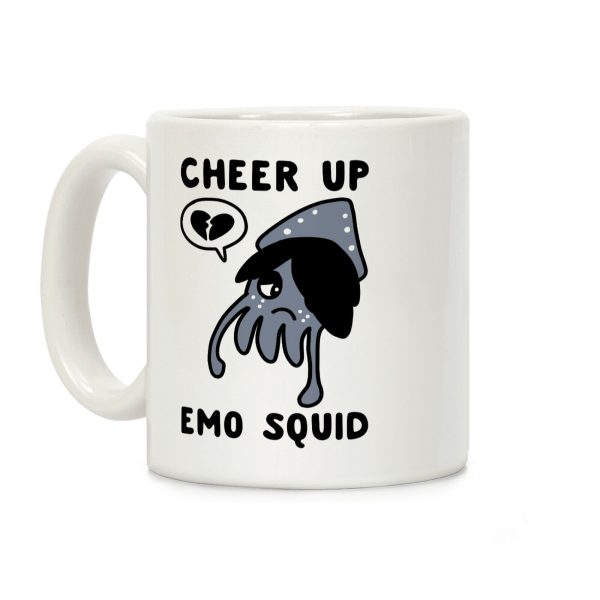 Cheer Up, Emo Squid Coffee Mug Cheer Up, Emo Squid Coffee Mug