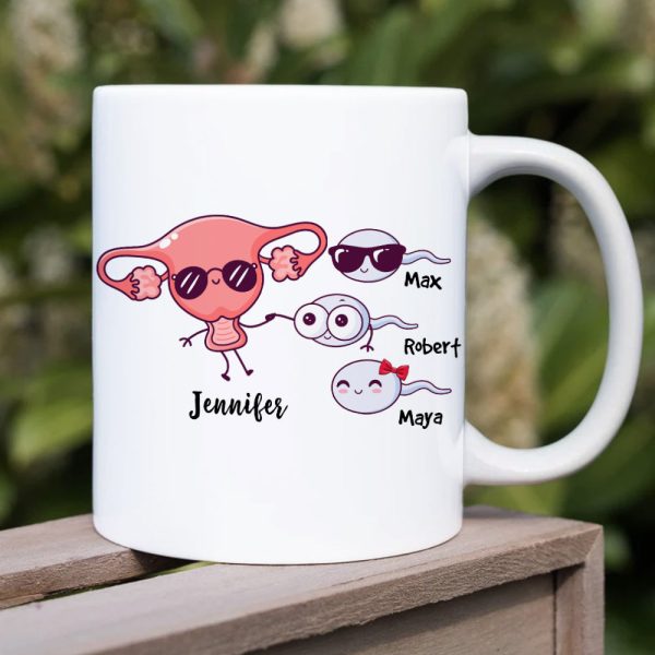 Cheers For Shagging Dad, Gift For Mom, Personalized Mug, Sperm Mug, Mother's Day Gift Cheers For Shagging Dad, Gift For Mom, Personalized Mug, Sperm Mug, Mother's Day Gift