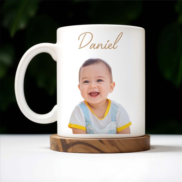 Cherish Every Smile, Capture Every Moment Baby Photo Mug - Personalized Custom Coffee Mug - FAM215_MG