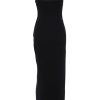 Chic Square Neck High Slit Bodycon Sleeveless Formal Maxi Dress - Black Chic Square Neck High Slit Bodycon Sleeveless Formal Maxi Dress - Black