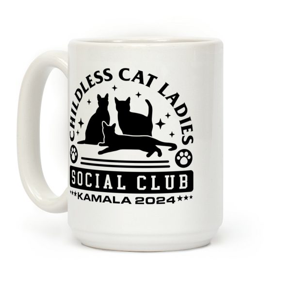 Childless Cat Ladies Social Club - Kamala 2024 Coffee Mug Childless Cat Ladies Social Club - Kamala 2024 Coffee Mug