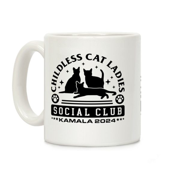 Childless Cat Ladies Social Club - Kamala 2024 Coffee Mug Childless Cat Ladies Social Club - Kamala 2024 Coffee Mug