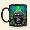Chill Skull Mug Personalized Gifts For Stoners 04TODT100625 Chill Skull Mug Personalized Gifts For Stoners 04TODT100625
