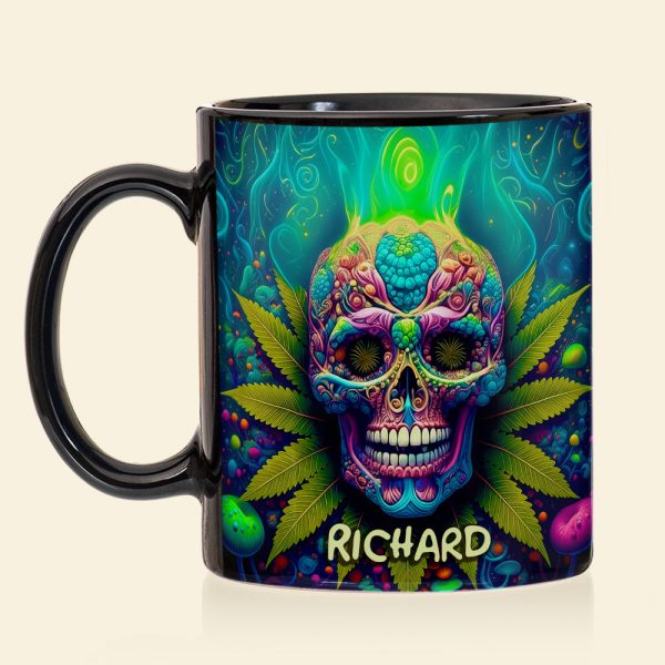 Chill Skull Mug Personalized Gifts For Stoners 04TODT100625 Chill Skull Mug Personalized Gifts For Stoners 04TODT100625