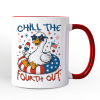 Chill The Fourth Out Goose Personalized Mug, Funny Patriotic 4th of July Gift with Custom Name Chill The Fourth Out Goose Personalized Mug, Funny Patriotic 4th of July Gift with Custom Name
