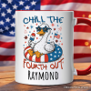 Chill The Fourth Out Goose Personalized Mug, Funny Patriotic 4th of July Gift with Custom Name Chill The Fourth Out Goose Personalized Mug, Funny Patriotic 4th of July Gift with Custom Name