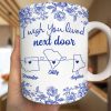 Chinoiserie Toile I Wish We Lived Closer - Personalized Mug Chinoiserie Toile I Wish We Lived Closer - Personalized Mug