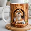 Choco, Cute Dog In A Cozy Dog House - Personalized Custom Coffee Mug - DOG135_MG