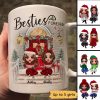 Christmas Best Friends Sisters Front Porch Personalized Mug Christmas Best Friends Sisters Front Porch Personalized Mug