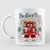 Christmas Best Friends Sisters Front Porch Personalized Mug Christmas Best Friends Sisters Front Porch Personalized Mug