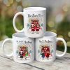 Christmas Best Friends Sisters Front Porch Personalized Mug Christmas Best Friends Sisters Front Porch Personalized Mug