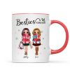 Christmas Best Friends Sisters Shopping Girls Personalized Mug