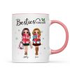 Christmas Best Friends Sisters Shopping Girls Personalized Mug