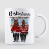 Christmas Besties Back View By Window Personalized Mug