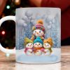 Christmas Blue Vibe Snowman Grandma Grandpa & Grandkids - Personalized Mug - Christmas Gift for Grandma Grandpa Christmas Blue Vibe Snowman Grandma Grandpa & Grandkids - Personalized Mug - Christmas Gift for Grandma Grandpa