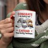 Christmas Congrats On Being Our Cat Mom Cat Dad - Gift For Cat Lovers - Personalized Accent Mug Christmas Congrats On Being Our Cat Mom Cat Dad - Gift For Cat Lovers - Personalized Accent Mug