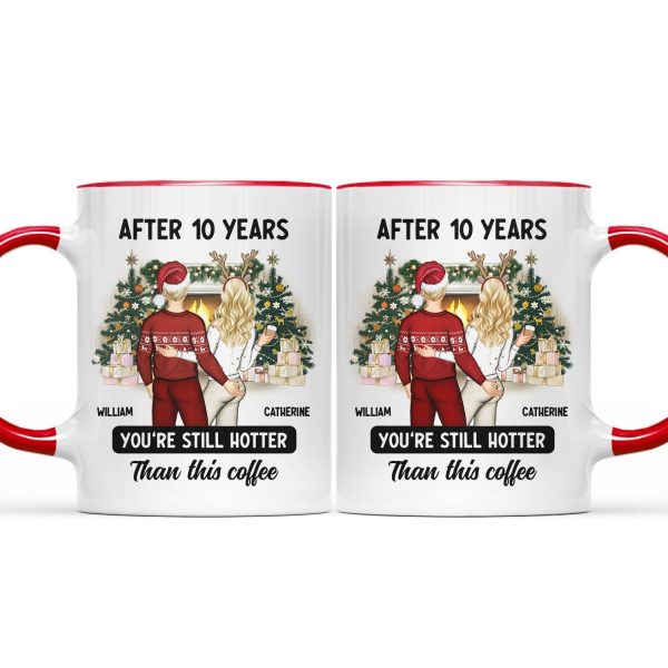 Christmas Couple After Years Hotter Than This Coffee - Gift For Couples - Personalized Accent Mug Christmas Couple After Years Hotter Than This Coffee - Gift For Couples - Personalized Accent Mug