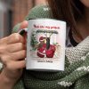 Christmas Couple I Want To Annoy For The Rest - Personalized Custom Accent Mug Christmas Couple I Want To Annoy For The Rest - Personalized Custom Accent Mug