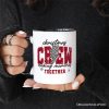 Christmas Crew Making Memories Together Personalized Mug, Checkered Lightning Retro Holiday Gift with Custom Name Christmas Crew Making Memories Together Personalized Mug, Checkered Lightning Retro Holiday Gift with Custom Name