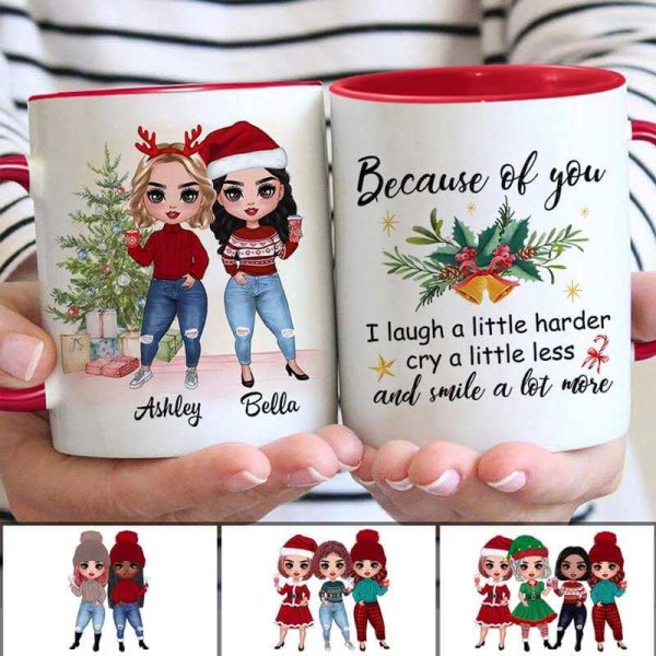 Christmas Doll Besties Personalized Mug Christmas Doll Besties Personalized Mug