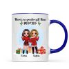 Christmas Doll Besties Standing No Greater Gift Than Besties Personalized Mug