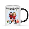 Christmas Doll Besties Standing No Greater Gift Than Besties Personalized Mug