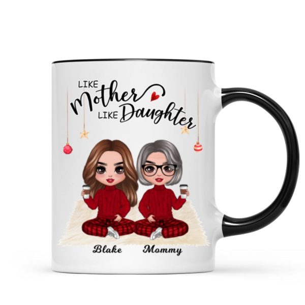 Christmas Doll Mother And Daughters Personalized Mug