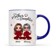 Christmas Doll Mother And Daughters Personalized Mug