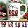 Christmas Doll Women Sitting Mother And Daughters Personalized Mug
