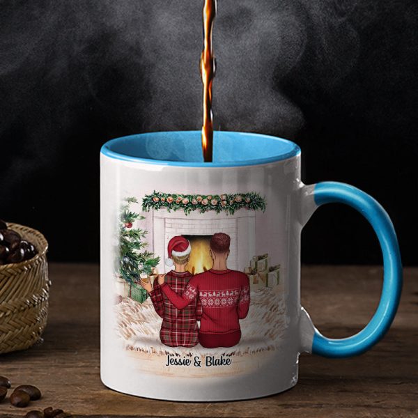 Christmas Family Couple First Christmas Together - Personalized Custom Accent Mug Christmas Family Couple First Christmas Together - Personalized Custom Accent Mug