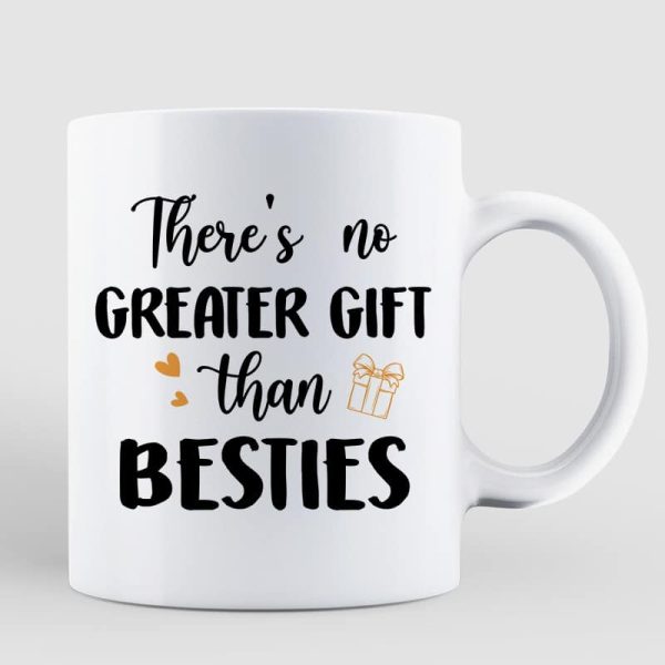 Christmas Fireplace Doll Besties Standing Personalized Mug Christmas Fireplace Doll Besties Standing Personalized Mug
