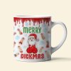 Christmas Gift For Movie Fans, Santa Claus Inflated White Coffee Mug 03OHQN110924