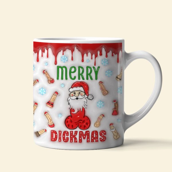 Christmas Gift For Movie Fans, Santa Claus Inflated White Coffee Mug 03OHQN110924