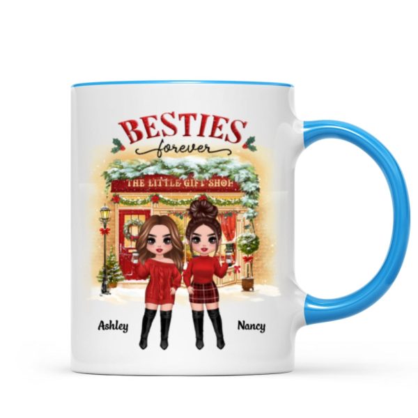 Christmas Gift Shop Best Friends Sisters Personalized Mug Christmas Gift Shop Best Friends Sisters Personalized Mug